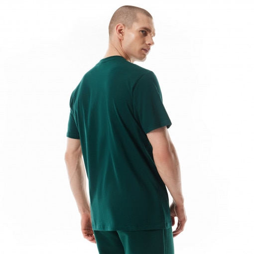 Męski t-shirt z nadrukiem Prosto Skrift  - zielony