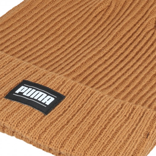 Czapka zimowa uniseks PUMA Ribbed Classic Cuff Beanie - brązowa