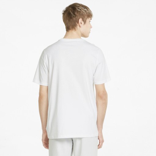 Męski t-shirt z nadrukiem PUMA Wording Graphic Tee - biały