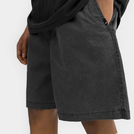 Męskie spodenki tkaninowe Quiksilver Taxer Elasticized Shorts - czarne