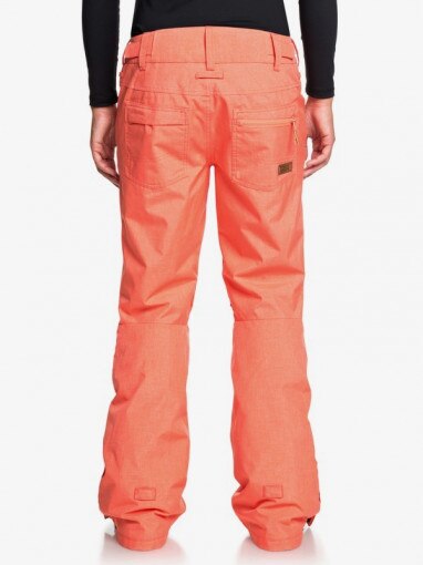 Damskie spodnie snowboardowe ROXY W NADIA PT - pomarańczowe