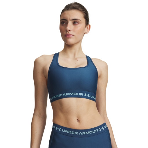 Obrazek dla: UNDER ARMOUR Biustonosz treningowy Under Armour Crossback Mid Bra  granatowy Granatowy