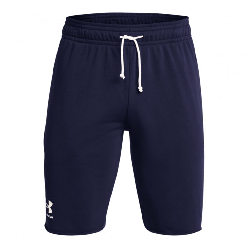 UNDER ARMOUR Męskie spodenki dresowe Under Armour UA Rival Terry Short  granatowe Granatowy