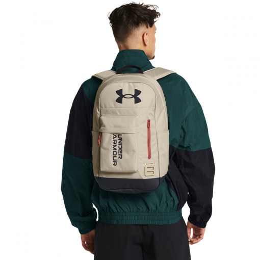 UNDER ARMOUR Plecak treningowy uniseks Under Armour Halftime Backpack  beżowy Beżowy