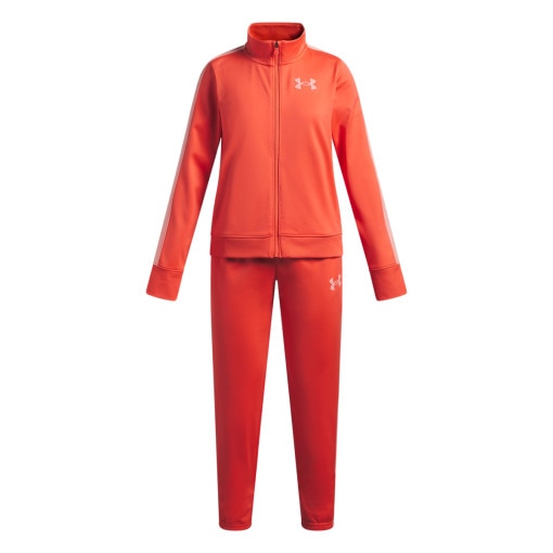 UNDER ARMOUR Dziewczęcy dres treningowy Under Armour EM Knit Track Suit czerwony Czerwony