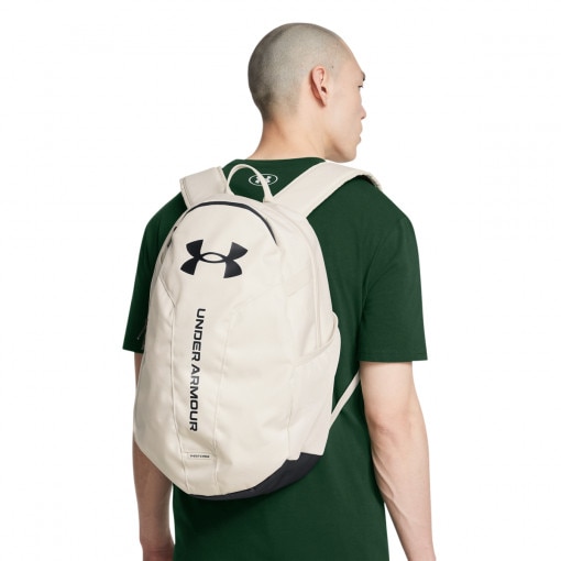 UNDER ARMOUR Plecak treningowy uniseks Under Armour UA Hustle Lite Backpack  beżowy Beżowy