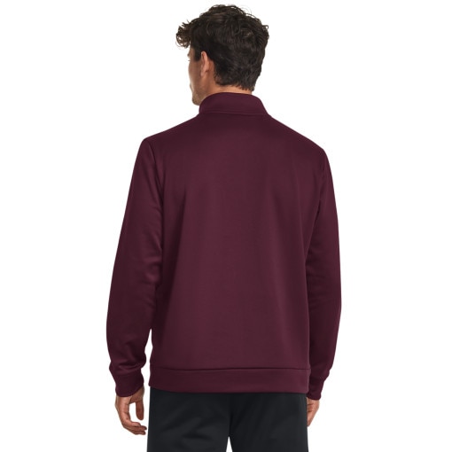 Męska bluza treningowa UNDER ARMOUR UA Armour Fleece 1/4 Zip - bordowa