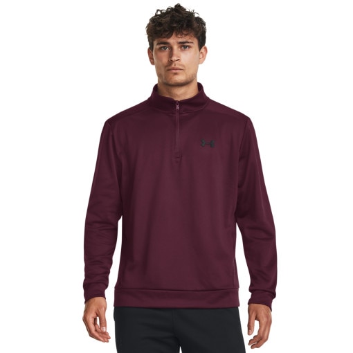  UNDER ARMOUR Męska bluza treningowa UNDER ARMOUR UA Armour Fleece 1/4 Zip  bordowa Bordowy