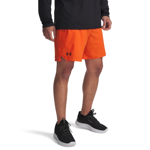 Męskie spodenki treningowe Under Armour UA Vanish Woven 6in Shorts - pomarańczowe