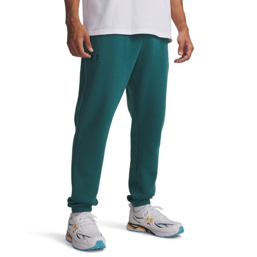 Męskie spodnie dresowe Under Armour UA Essential Fleece Jogger - zielone