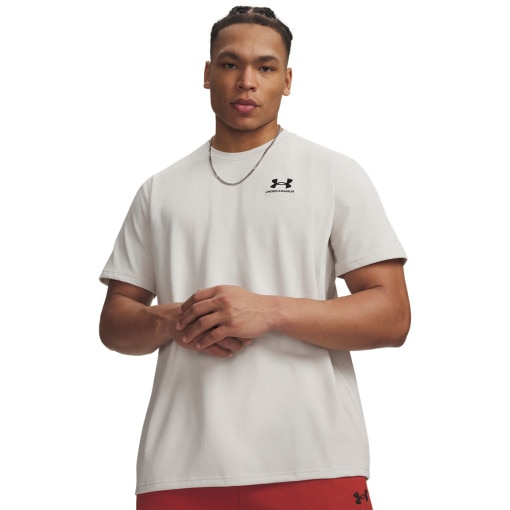 Obrazek dla: UNDER ARMOUR Męski tshirt z nadrukiem Under Armour UA Logo Emb Heavyweight SS  biały Biały