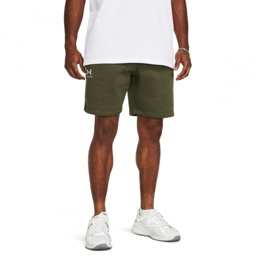 Męskie spodenki dresowe Under Armour UA Essential Fleece Shorts - khaki