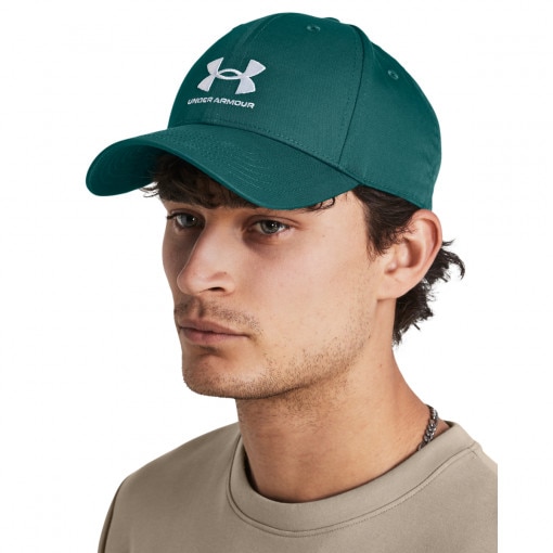 UNDER ARMOUR Męska czapka z daszkiem Under Armour Mens Branded Lockup Adj  zielona Zielony