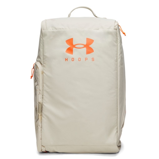 Torba treningowa uniseks Under Armour UA Contain Duo MD BP Duffle - beżowa