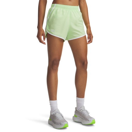 Damskie spodenki do biegania Under Armour UA Fly By 3'' Shorts - zielone
