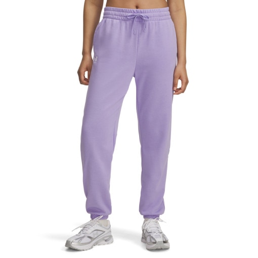 Damskie spodnie dresowe Under Armour UA Rival Terry Jogger - fioletowe