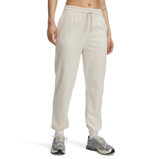 Damskie spodnie dresowe Under Armour UA Rival Terry Jogger - białe