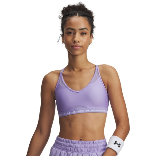  UNDER ARMOUR Biustonosz treningowy Under Armour UA Crossback Low Bra  fioletowy Fioletowy