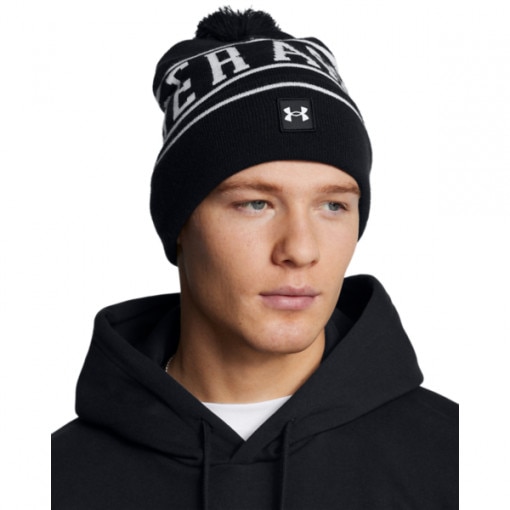 Męska czapka zimowa Under Armour M Halftime Pom Beanie - czarna