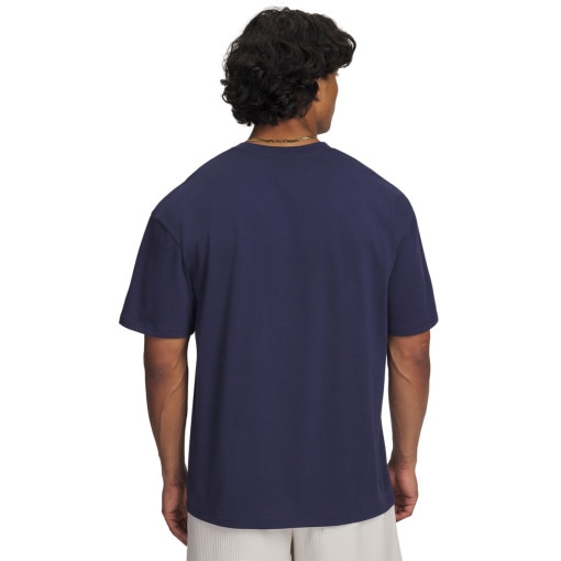 Męski t-shirt z nadrukiem Under Armour UA M Hw Os Branded Ss - granatowy