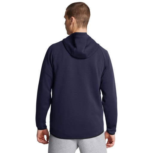 Męska bluza dresowa rozpinana z kapturem Under Armour UA Unstoppable Fleece Full-Zip - granatowa