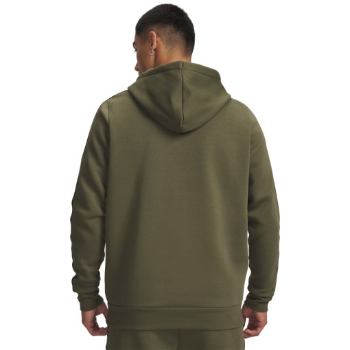 Męska bluza dresowa nierozpinana z kapturem Under Armour UA Icon Fleece Hd Taping - khaki