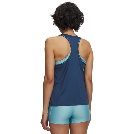 Damski top treningowy Under Armour Tech Knockout Tank - granatowy