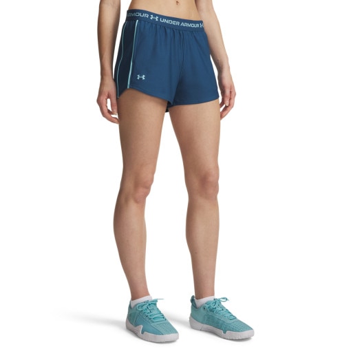 Damskie spodenki treningowe Under Armour Tech Play Up Shorts - granatowe