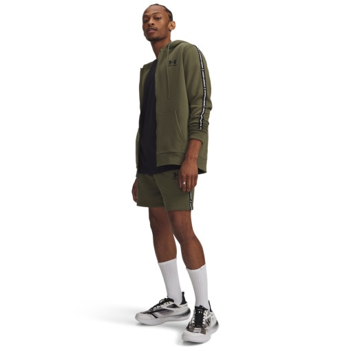  UNDER ARMOUR Męskie spodenki dresowe Under Armour UA Icon Fleece Short Taping  khaki Khaki