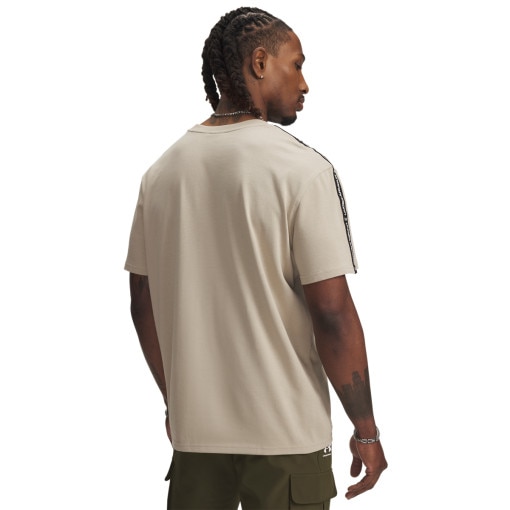 Męski t-shirt Under Armour UA Icon HWT Tee Taping - beżowy