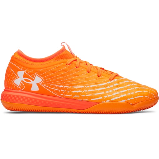  UNDER ARMOUR Buty piłkarskie halówki uniseks Under Armour UA Magnetico Select 5 Indoor  pomarańczowe Pomarańczowy
