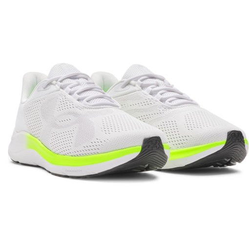 Meskie buty do biegania Under Armour UA Charged Pursuit 4 Big Logo - białe