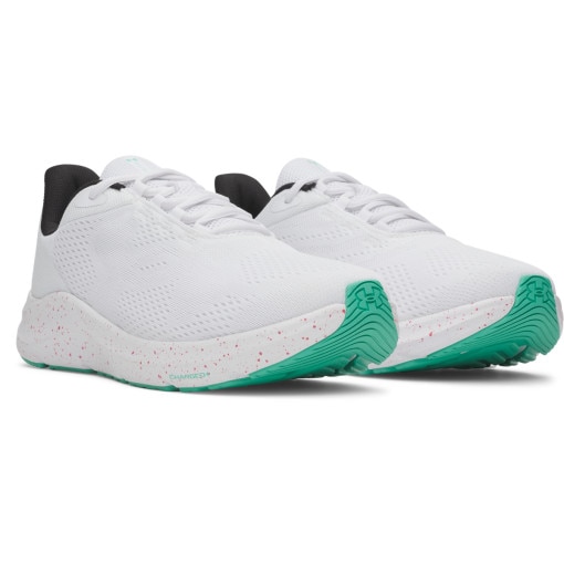 Meskie buty do biegania Under Armour UA Charged Pursuit 4 Big Logo - białe