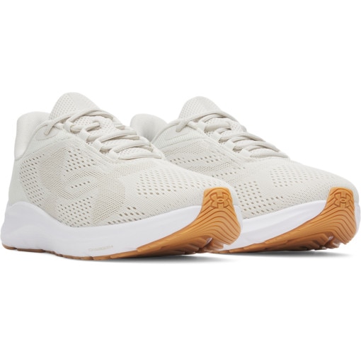 Damskie buty do biegania Under Armour UA W Charged Pursuit 4 Big Logo - beżowe