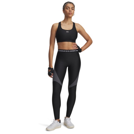  UNDER ARMOUR Damskie legginsy treningowe Under Armour HeatGear Rib  czarne Czarny