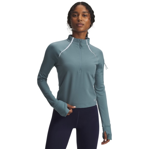  UNDER ARMOUR Damska bluza do biegania bez kaptura Under Armour UA Velociti Pro CW Half Zip  niebieska Niebieski