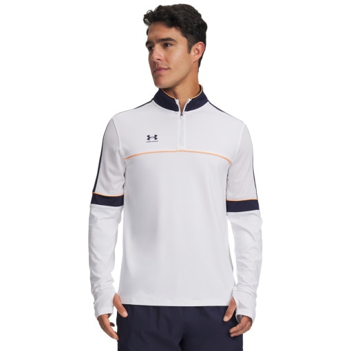  UNDER ARMOUR Męski longsleeve Under Armour UA M Challenger Training QZ  biały Biały