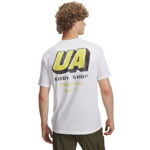 Męski t0shirt z nadrukiem Under Armour UA Body Shop - biała