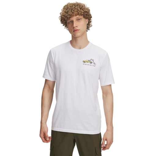  UNDER ARMOUR Męski t0shirt z nadrukiem Under Armour UA Body Shop  biała Biały