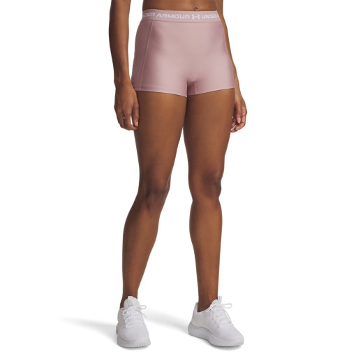 Damskie spodenki treningowe Under Armour UA Heat Gear Rib Shorty - różowe