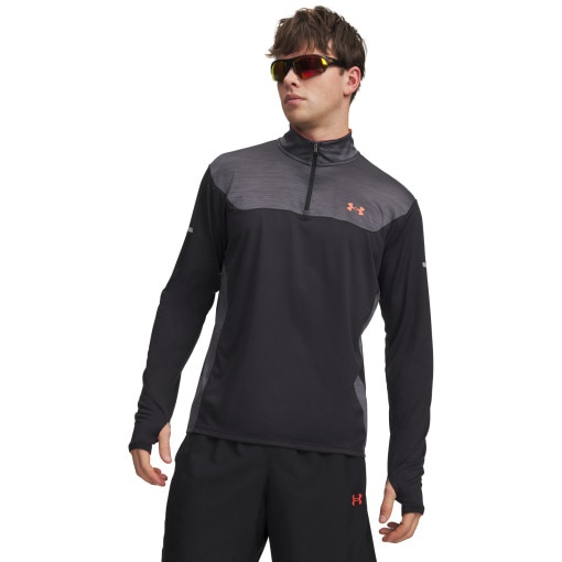  UNDER ARMOUR Męska bluza treningowa nierozpinana bez kaptura Under Armour UA Tech Utility 1/4 Zip  czarna Czarny