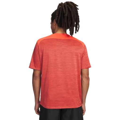 Męska koszulka treningowa Under Armour UA Tech Utility SS - pomarańczowa