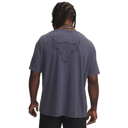 Męski t-shirt z nadrukiem Under Armour Project Rock Q3 ST Graphic SS - szary