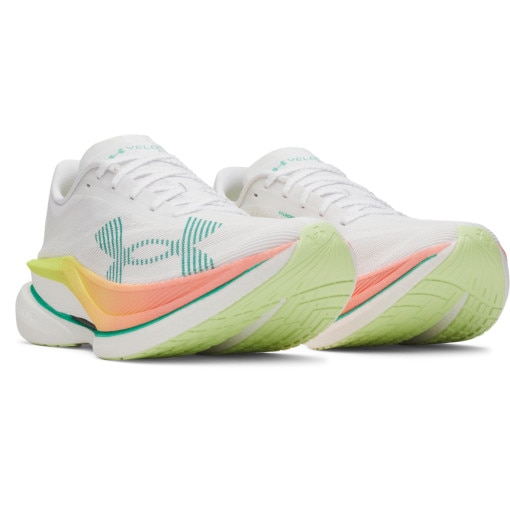 Buty do biegania uniseks Under Armour UA U Velociti Elite 3 - białe