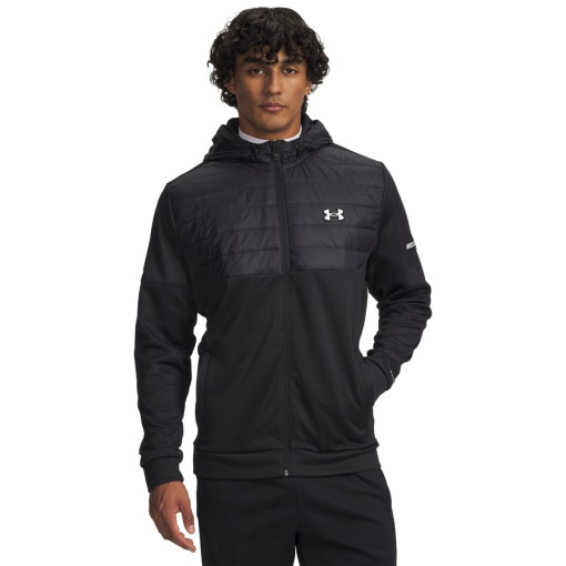  UNDER ARMOUR Męska bluza rozpinana z kapturem Under Armour UA Armour Flc Pro Utility  czarna Czarny