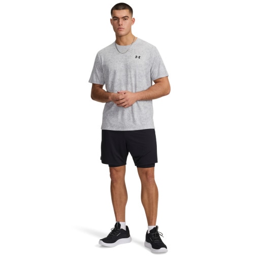 UNDER ARMOUR Męskie spodenki treningowe Under Armour UA Tech Vent 2in1 Short czarne Czarny