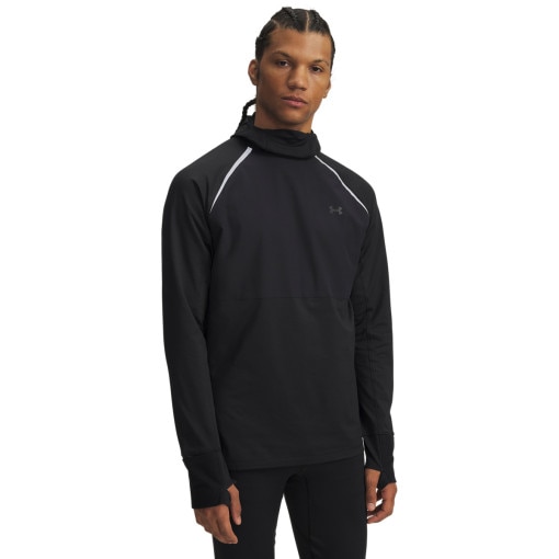  UNDER ARMOUR Męska bluza do biegania z kominiarką Under Armour UA Velociti Pro Cold Weather  czarna Czarny