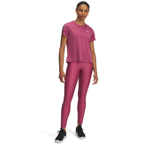  UNDER ARMOUR Damskie legginsy treningowe Under Armour UA Tech WM Tape Legging  różowe Różowy