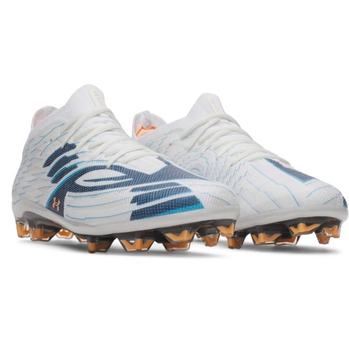 Męskie buty piłkarskie korki Under Armour UA Shadow Elite 4 Mach FG - białe