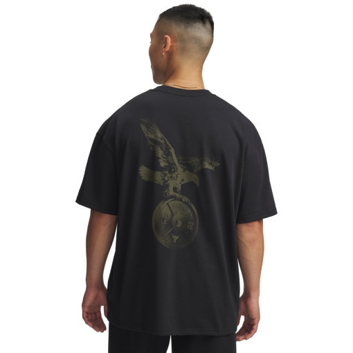 Męski t-shirt z nadrukiem Under Armour UA Project Rock SS - czarny